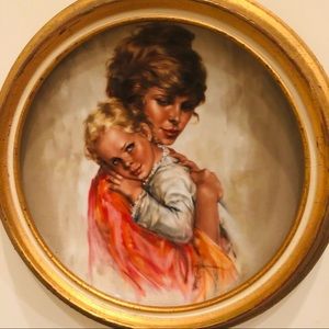 Vintage Wall Art Porcelain Plate Collection by Leo Jansen